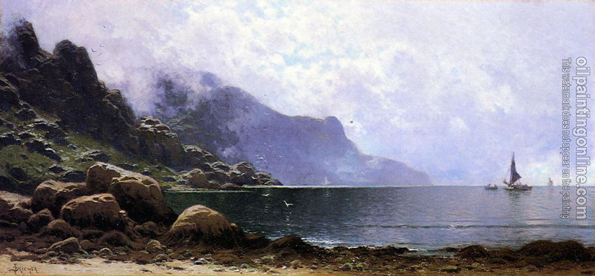 Alfred Thompson Bricher - Mist Clearing Grand Manan